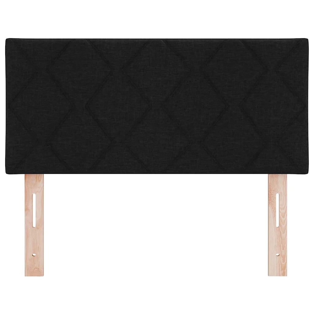 Testiera con luci a strisce a LED-Testata Nero 100 cm Tessuto