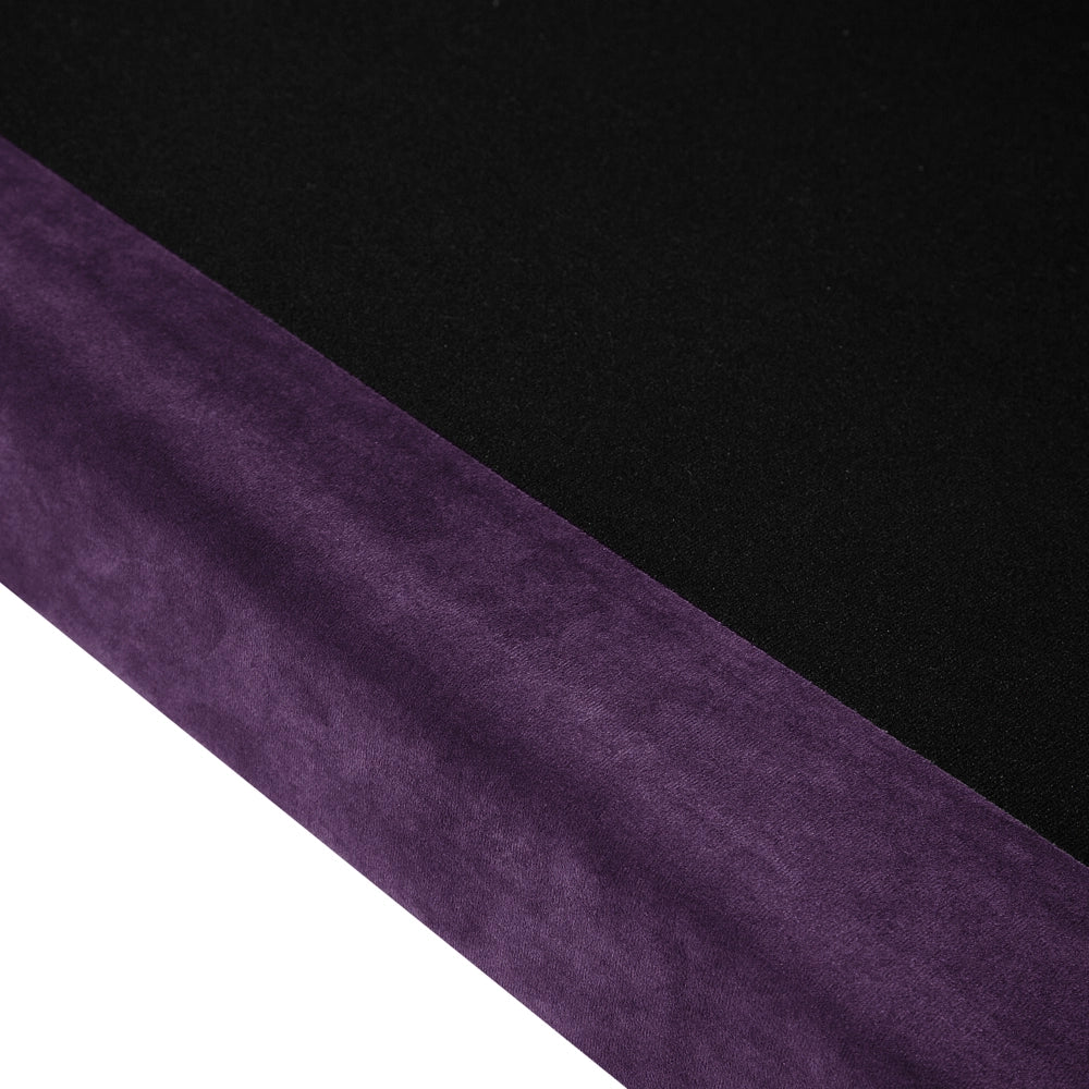 Divano Viola 3 Posti Velluto Gambe In Legno Classico e moderno