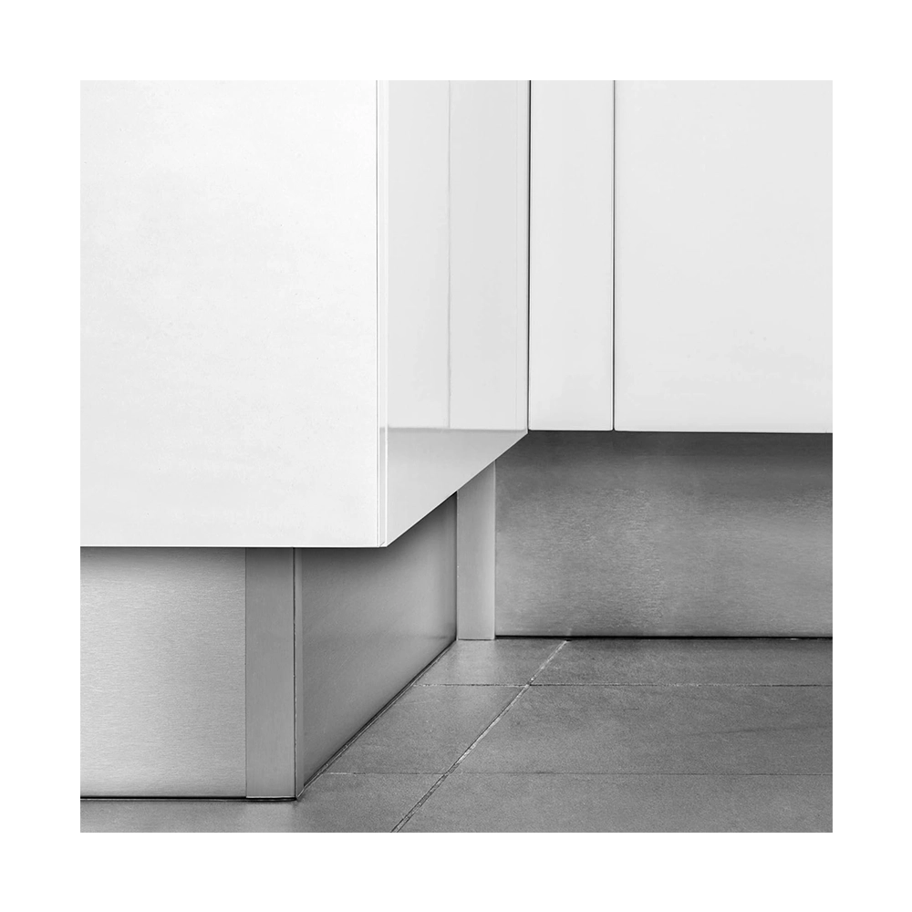 Zoccolo Per Cucina Battiscopa Set Da 2 Pezzi Da 2 Metri E 1 Pezzo Da 1 Metro Altezza 12 Cm Con Kit Unione Inox
