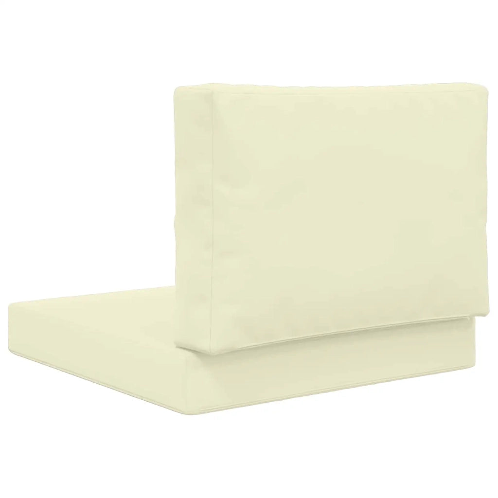 Cuscino per divano da esterno 2 pz | Cuscini per sedie Crema Poliestere