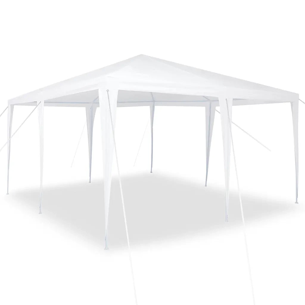 Tenda Party Bianco 400 x 400 x 266 cm Polietilene e Acciaio 42003421