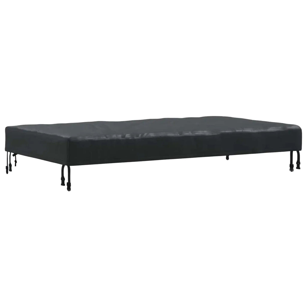 Copertura Tavolo Tinta unita Nero 122 x 72 x 15 cm Tessuto 4106095