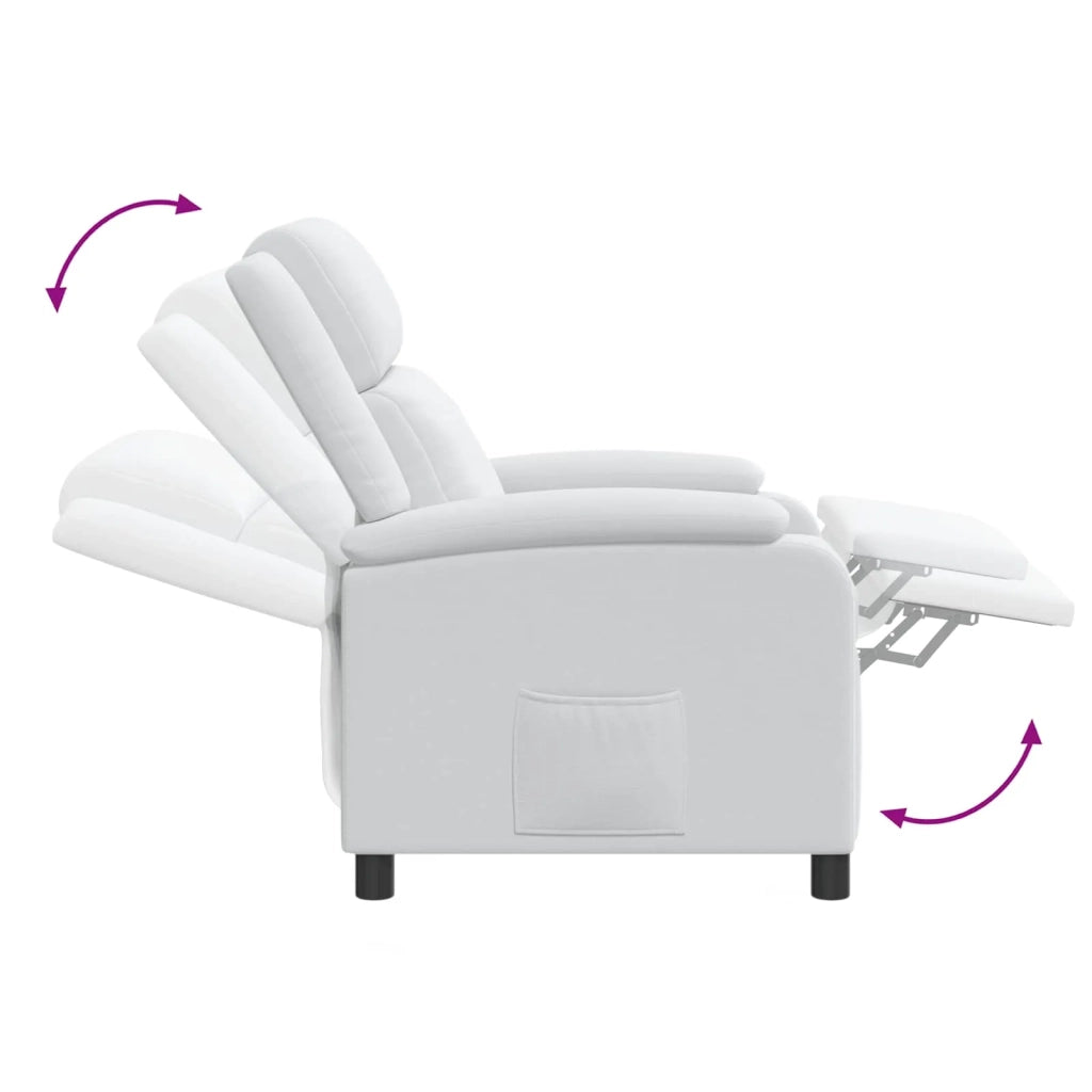Poltrona reclinabile Bianco Tessuto 42034858