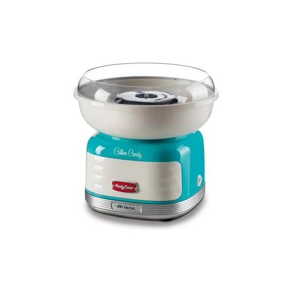 Ariete 2973 - cotton candy party time - macchina per zucchero filato compatibile con zucchero semolato e caramelle dure - 500 watt - azzurro