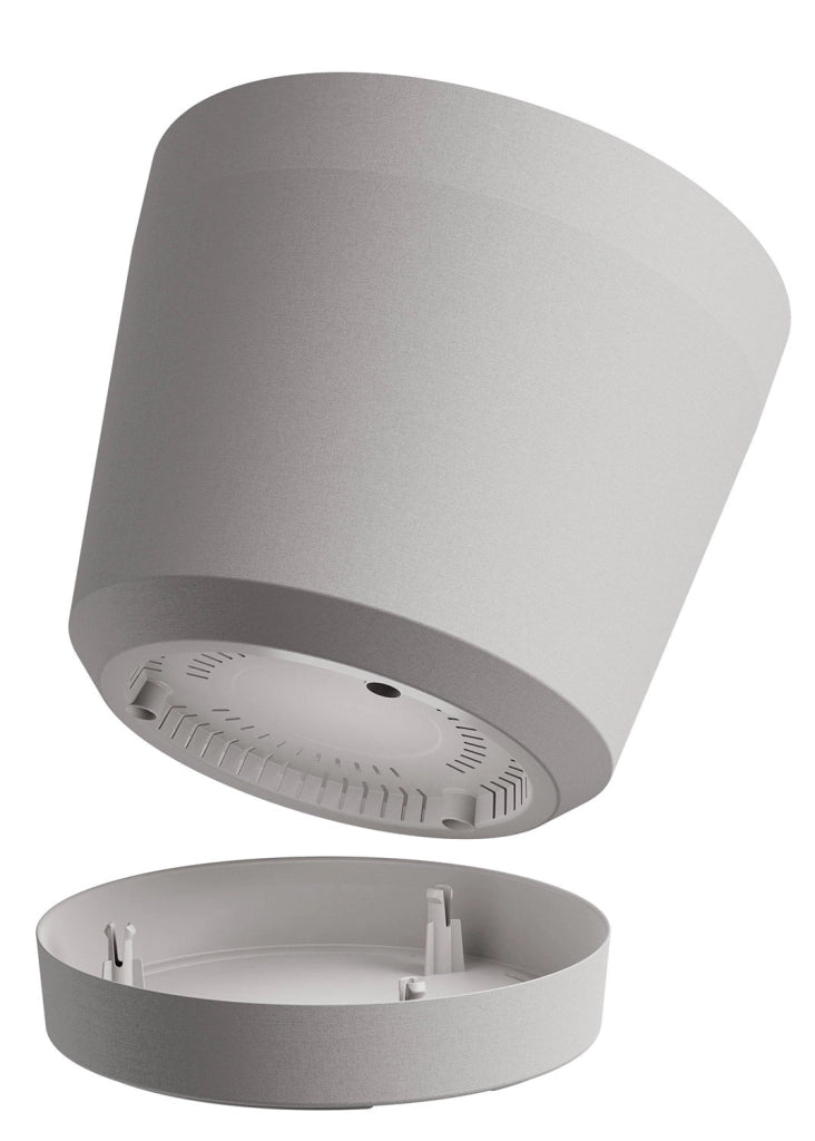 Vaso da Interno e Esterno Ø24x22cm in Polipropilene Orione 24 Fog Grey Grigio Chiaro