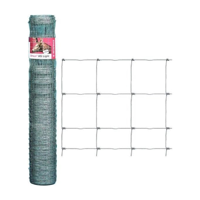 Betafence Italia S.P.A. 021580 Ursus Rete da Recinzione in Filo Acciaio con Rivestimento Zincalu 130 cm di Altezza 18 Fili Orizzontali 50 m di Lunghezza colore Nero