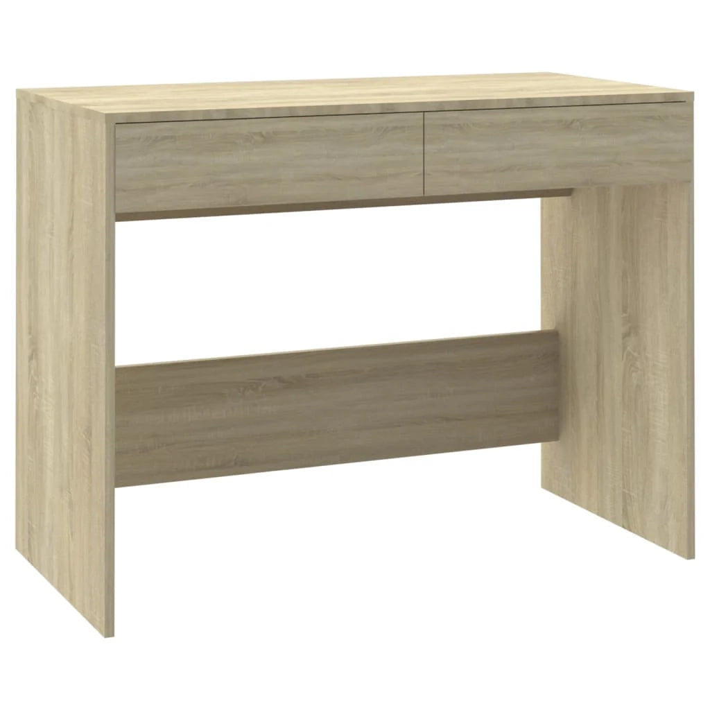 Scrivania tavolo postazione di lavoro mobile per computer studio rovere Sonoma 101 x 50 x 76,5 cm legno ingegnerizzato beige 02_0023636