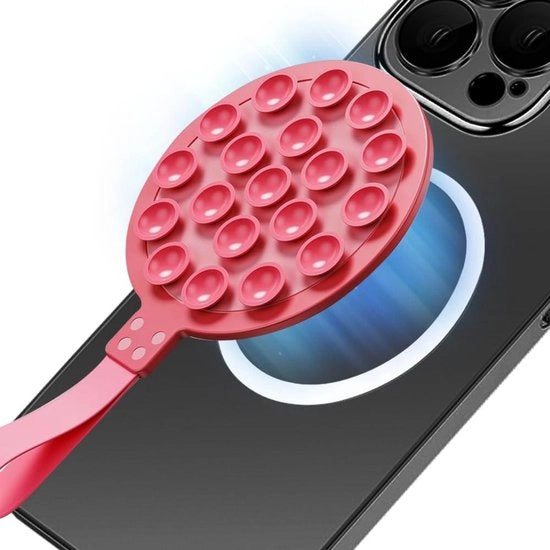 Supporto per smartphone in silicone per iPhone 15 14 13 12 per selfie e video.