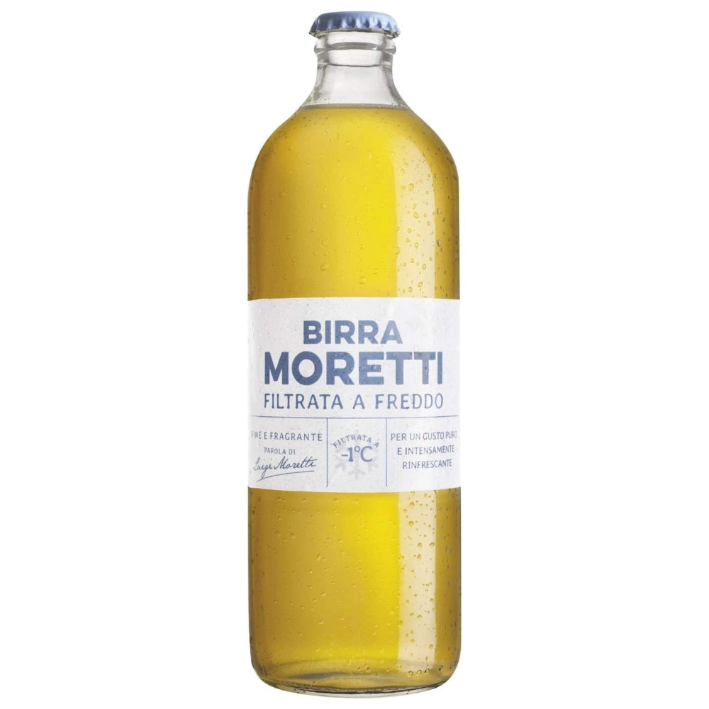 Birra moretti filtrata a freddo 24 bottiglie da 55 cl