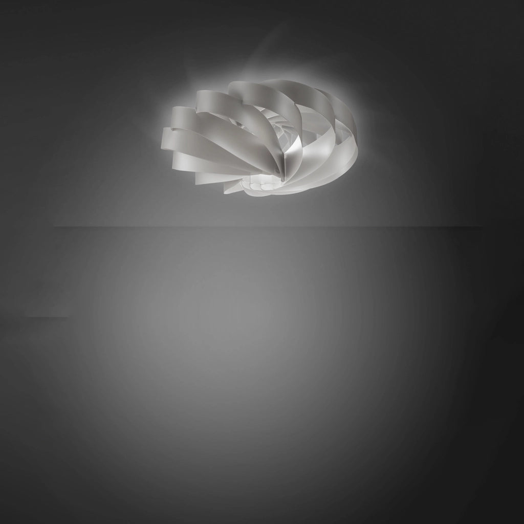 Plafoniera Moderna Flat Polilux ® Argento 1 Luce E14