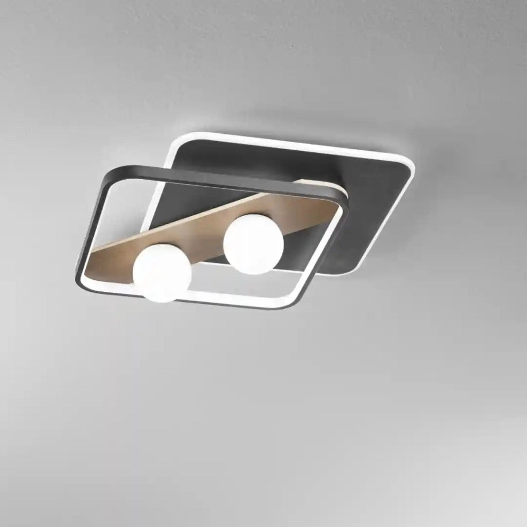PLAFONIERA LED CRICKET 40W 50X8XH40CM NERA