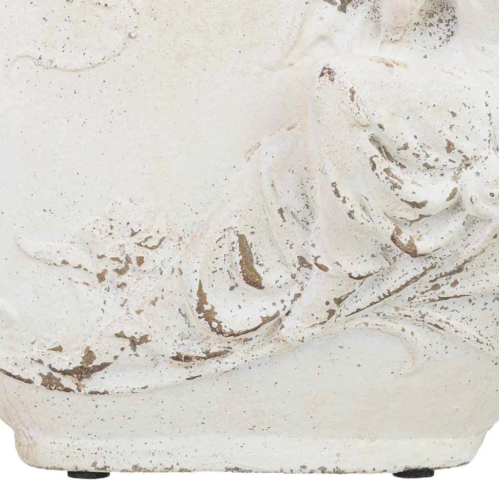 Vaso in magnesio bianco, 34x16x37 cm (altezza)