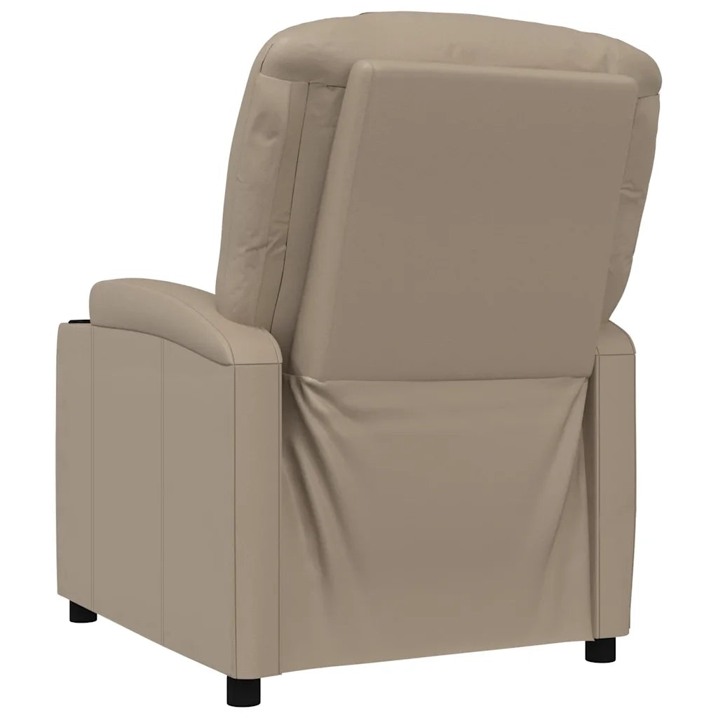 Poltrona Reclinabile Cappuccino in Similpelle 340965