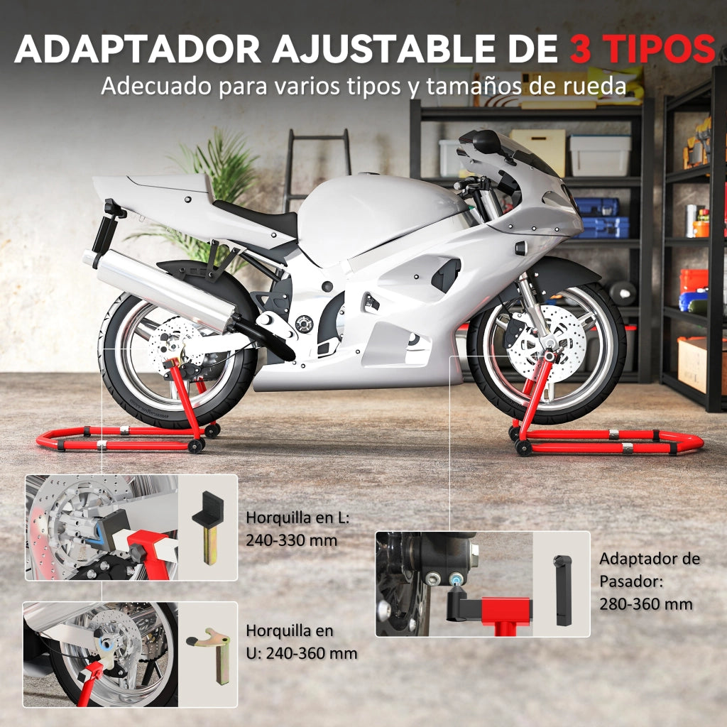 Supporto Ruote Motocicletta Anteriore e Posteriore ¨C Minimal ¨C 390 kg