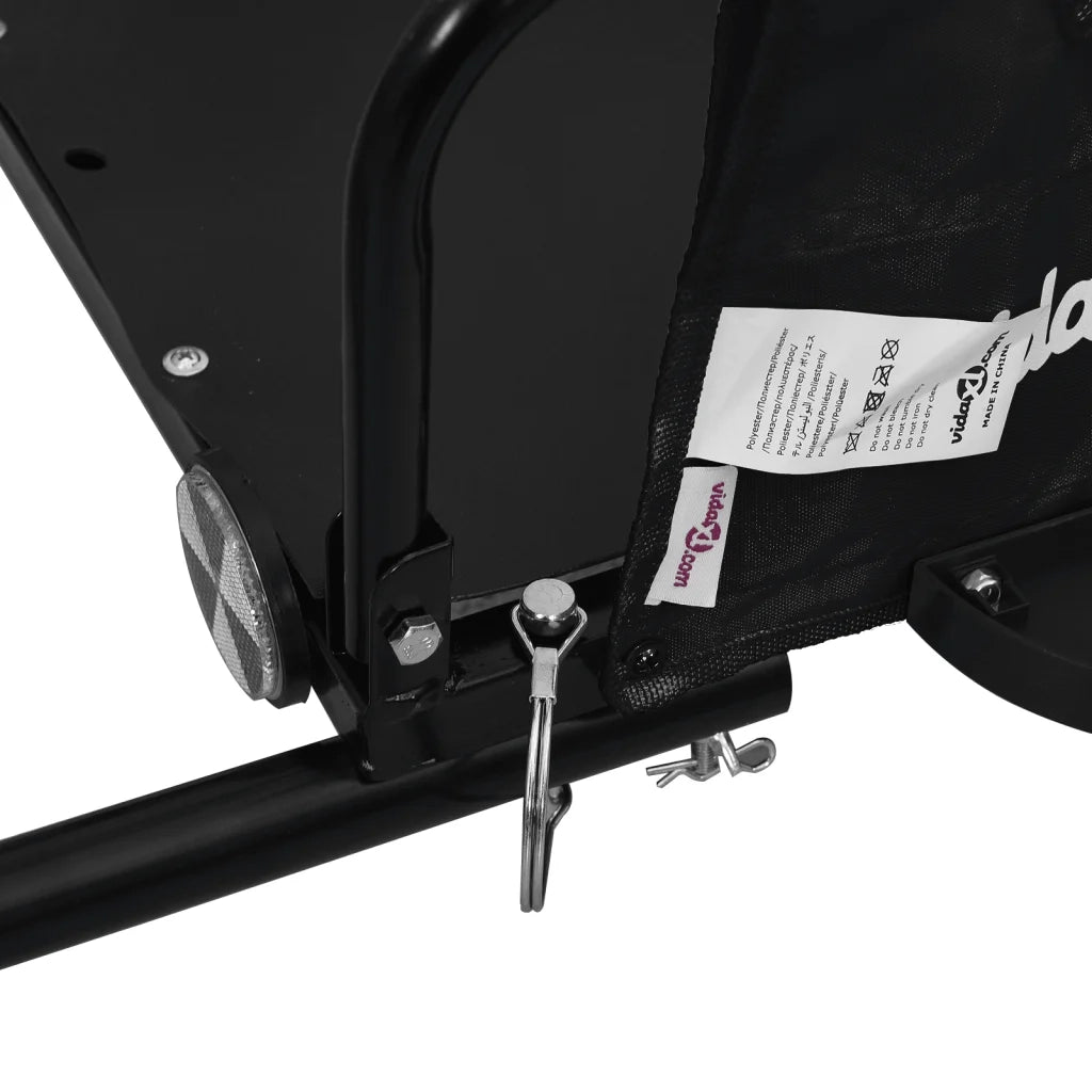 Rimorchio da Bici Nero Oxford e Ferro 94171