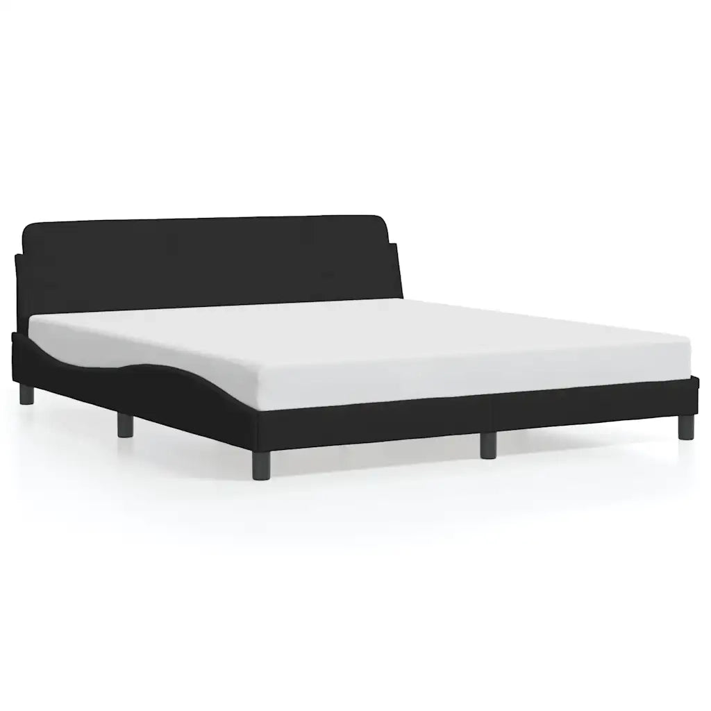 Struttura letto Dover Nera 180x200 cm in Velluto 373338