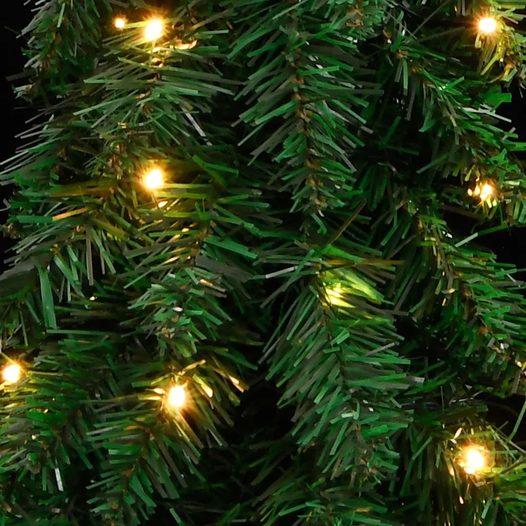 Albero di Natale Artificiale Preilluminato con 130 LED 210 cm 357693