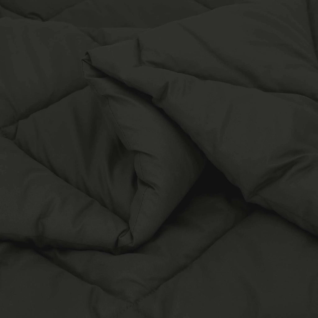 Piumone | Duvet Estivo Nero 200 x 200 cm Microfibra