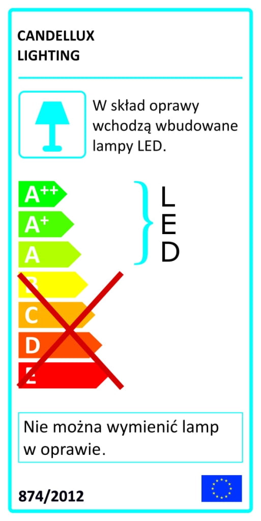 Lampada sospensione Candellux Coconut LED 28W 100cm