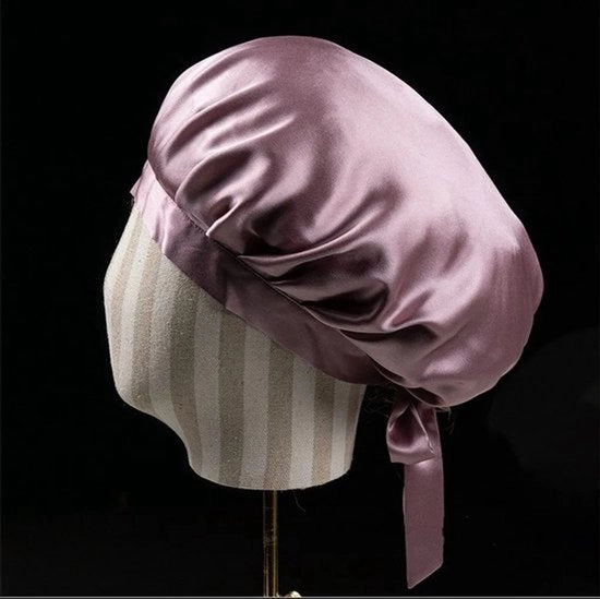 Mutone di sonno in seta rosa