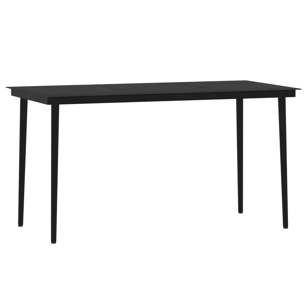 Set da Pranzo da Giardino 5 pz Nero 3099205