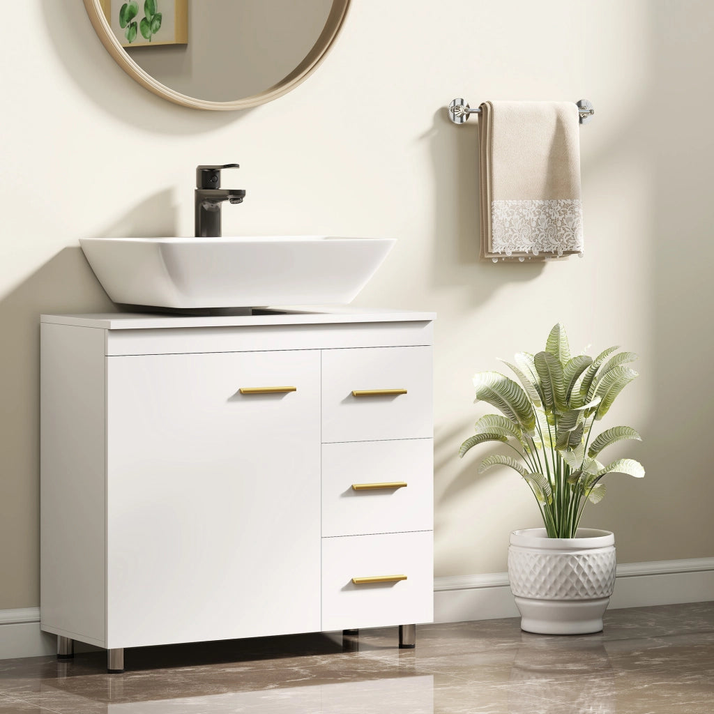 Mobile da Bagno Sottolavabo ¨C Minimal ¨C Bianco 60x30x30