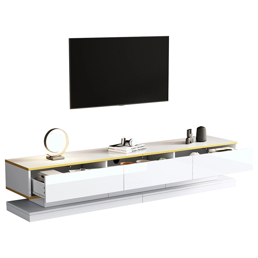 Mobile TV - Xylo - 200x40x40 cm 3 cassetti oro