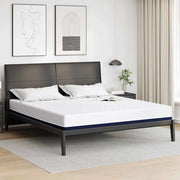 Materasso Bianco e Blu 180 x 200 cm Tessuto Jacquard 4106344