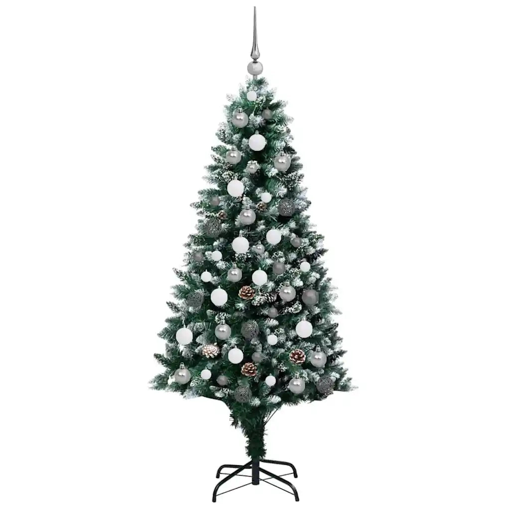 Albero di Natale artificiale con 300 LED Verde 180 cm 3396263