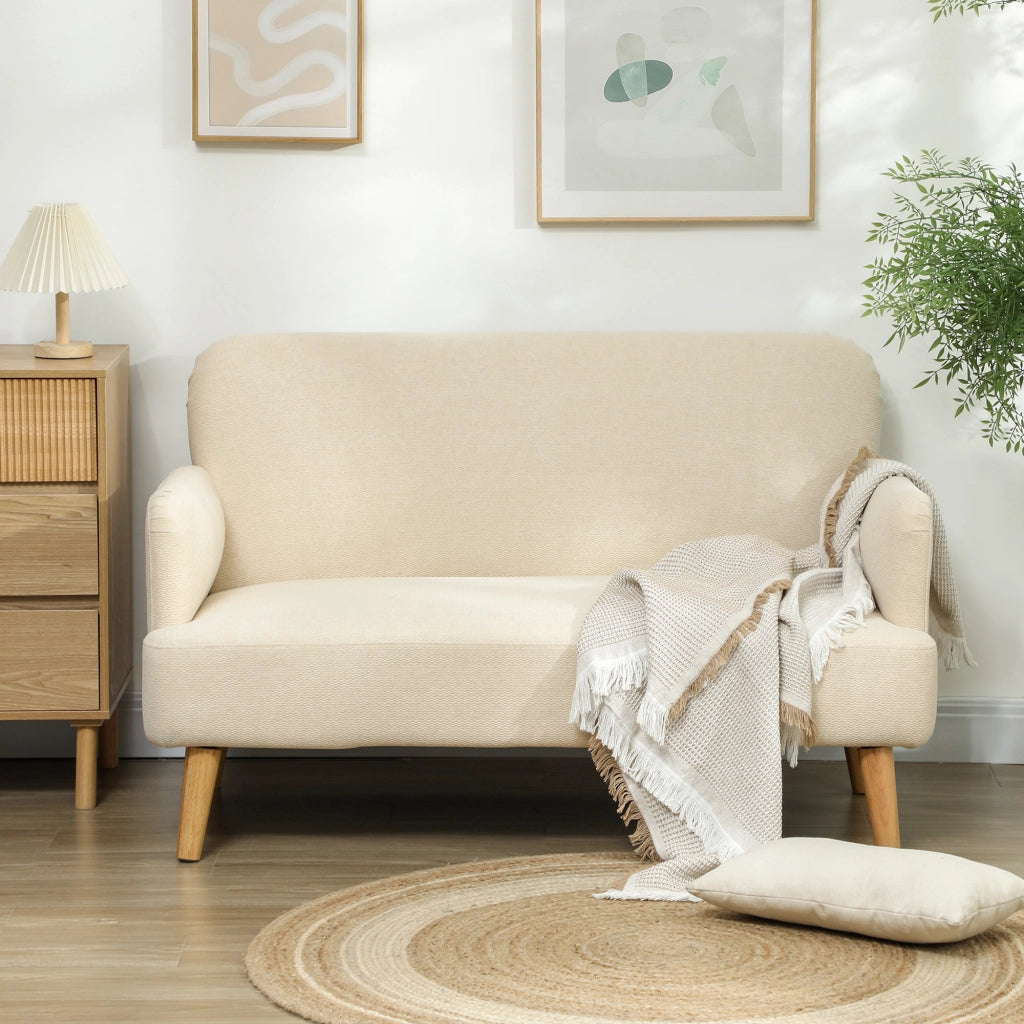 Divano 2 posti ¨C zephmum ¨C crema 130x74x79 cm