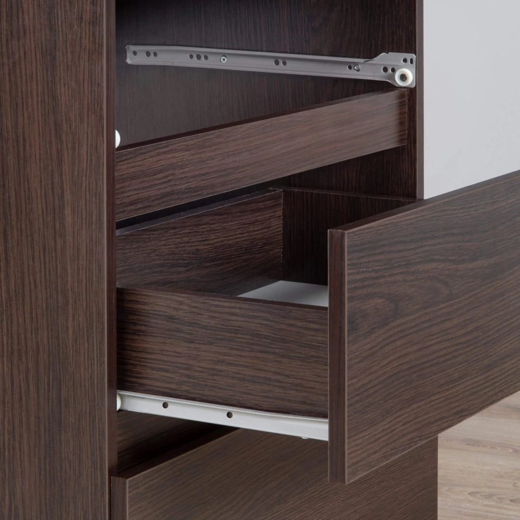 Comodino AKORD CL2 Wengé 40 cm 2 cassetti 40x35x40 cm
