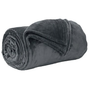 Coperta Grigio scuro 240 x 270 cm Panno