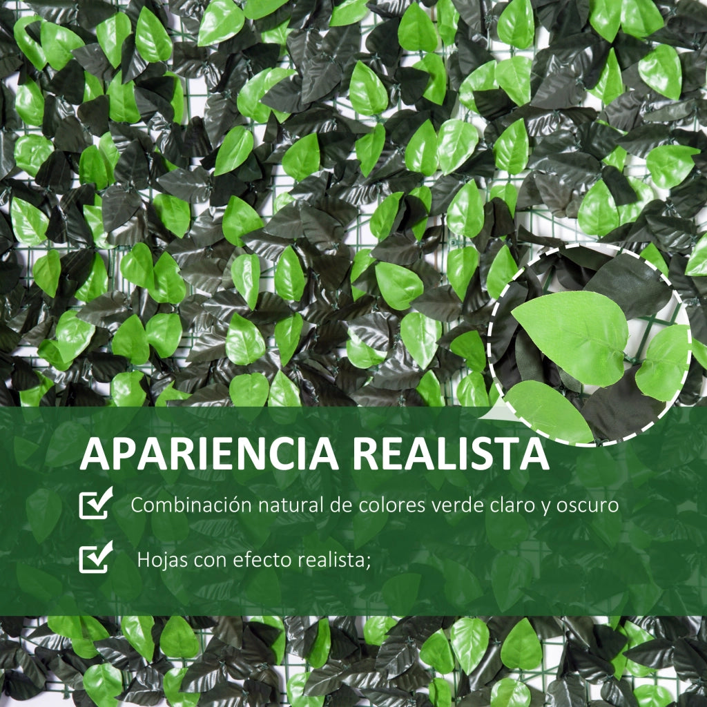 Schermo Privacy Artificiale 3x1 m ¨C Zephmum ¨C Verde PE per Balcone Giardino