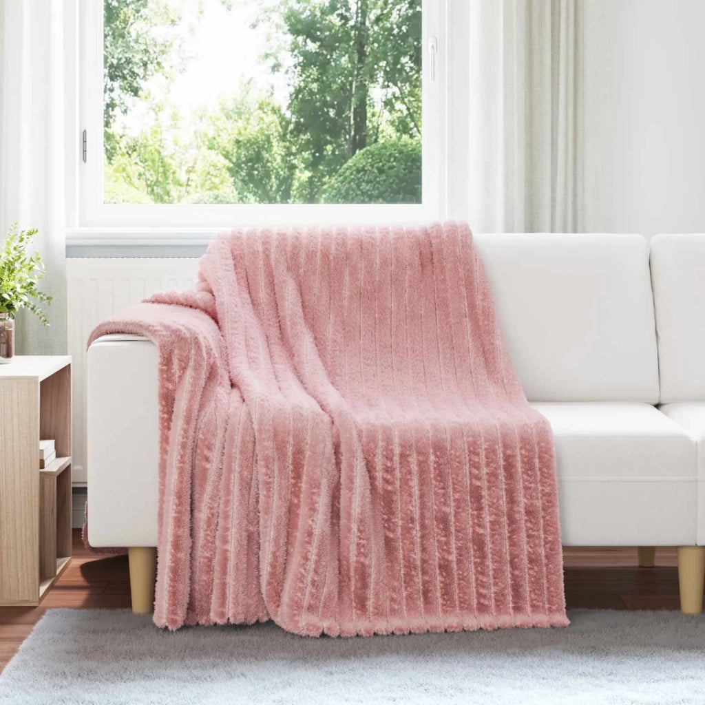 Coperte da Pile 6 pz Rosa 200 x 150 cm Panno