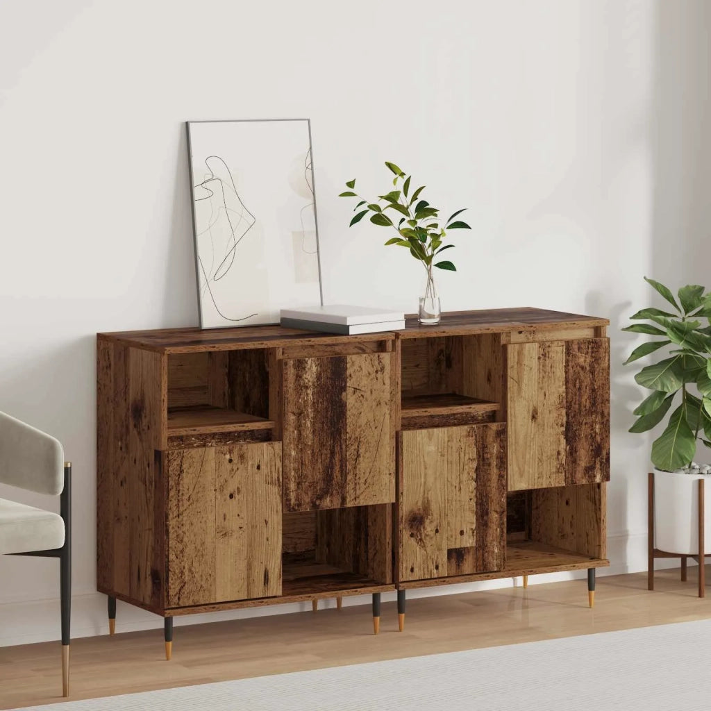 Sideboards 2 pcs Legno vecchio 3394557