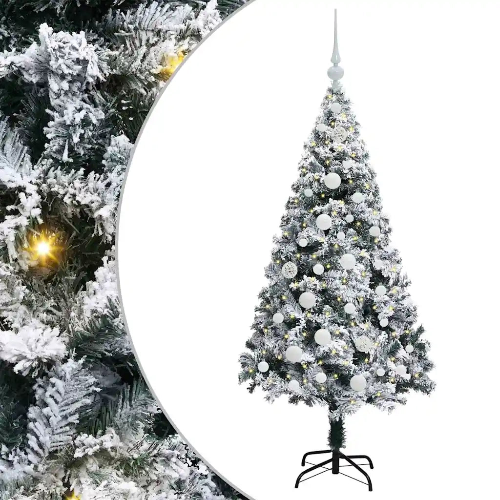 Albero di Natale artificiale con 150 LED Bianco 150 cm 3396952