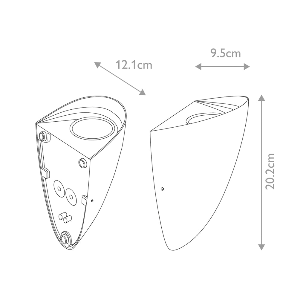 Applique da esterno LED 8W IP65 nera Elstead Vendela
