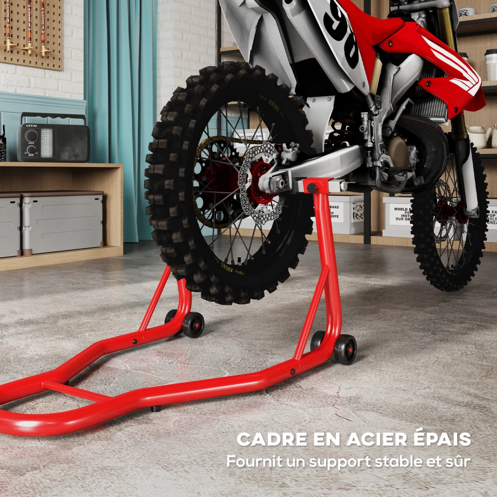 Cavalletto per Moto ¨C Minimal ¨C Rosso, Acciaio