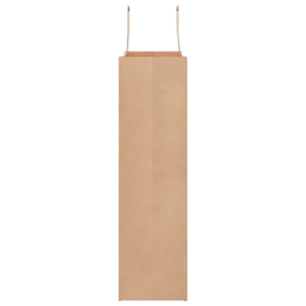 Sacchetti di Carta 250 pz con Manici Marrone 32x12x42 cm CFW8617824