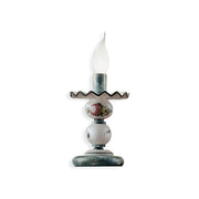Lumetto Classico Sanremo Metallo Ceramica Verde Sfumato Oro Decorato 1 Luce E14