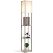 Libreria Lampada da Terra ¨C Minimal ¨C Legno Rovere