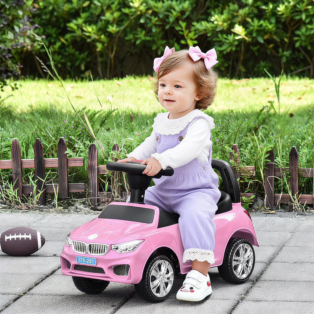 Coche Correpasillos Bambini con Musica e Luci Rosa ¨C Minimal