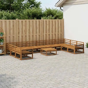 Set di divani da esterno 11 pcs Naturale