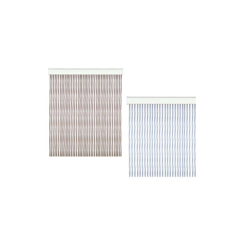 Tenda Twist per porte in PVC antirumore antimosche Beige cm 100X220