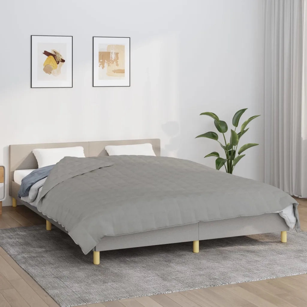 Coperta Ponderata Grigia 200x230 cm 13 kg Tessuto 3154788