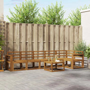 Set di divani da esterno 7 pcs Naturale