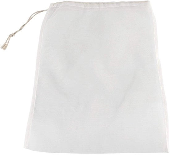 Sacca a rete per vino 100 mesh - Sacche reutilizzabili - Adatte per birrai casalinghi - Ideali per Cold Brew - Multifunzionali per bevande - Dimensioni 45 x 62 cm - Sacca per birra