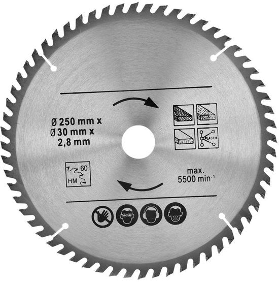 Circolare per legno - 250 mm