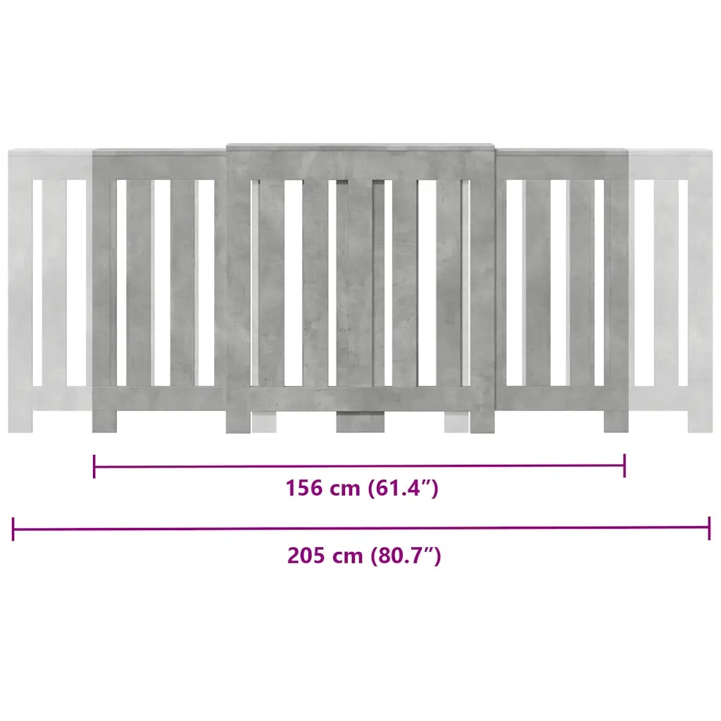 Copertura Termosifone Grigio Cemento 205x21,5x83,5 Multistrato CFW3831209