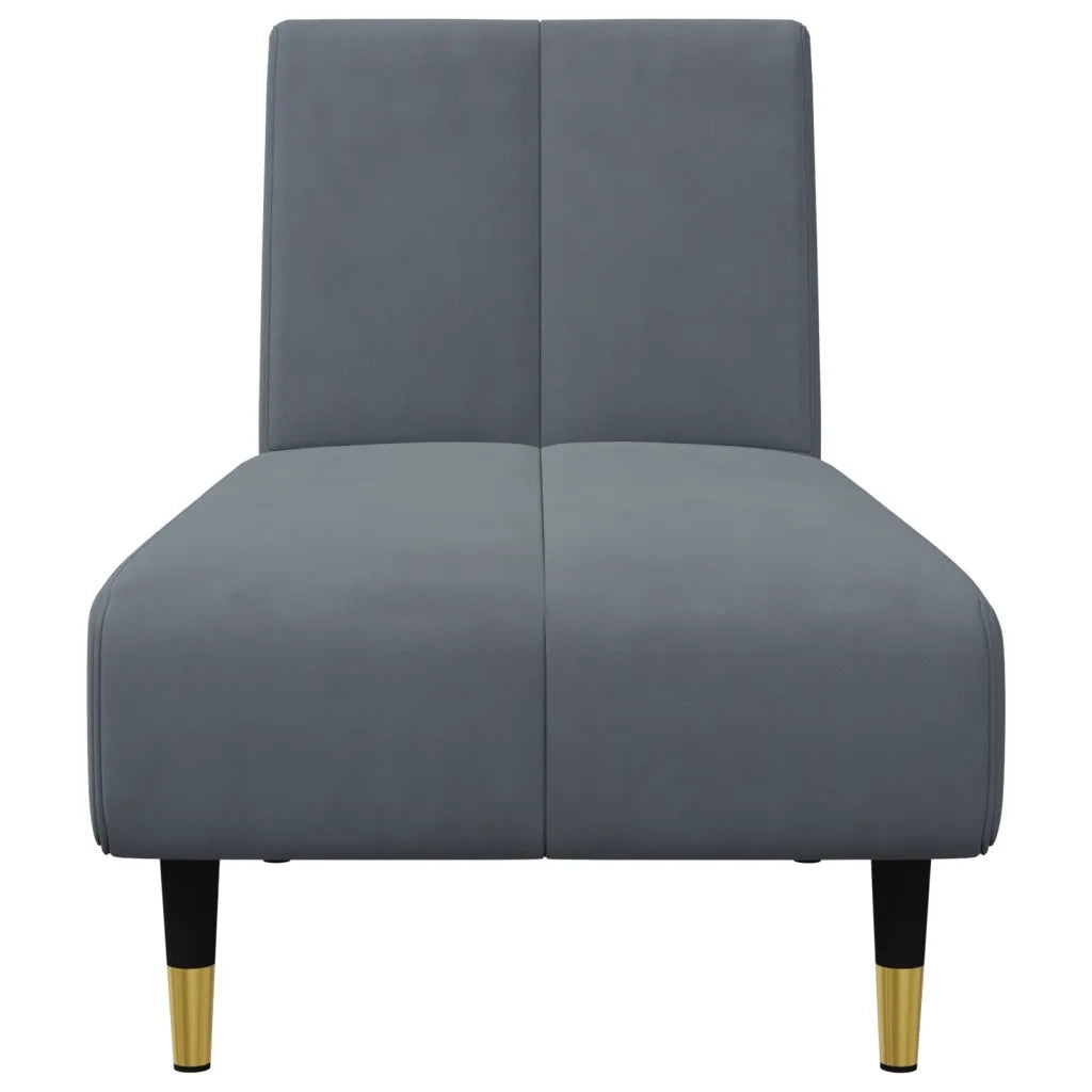 Set di Divani 2 pz Grigio Scuro in Velluto